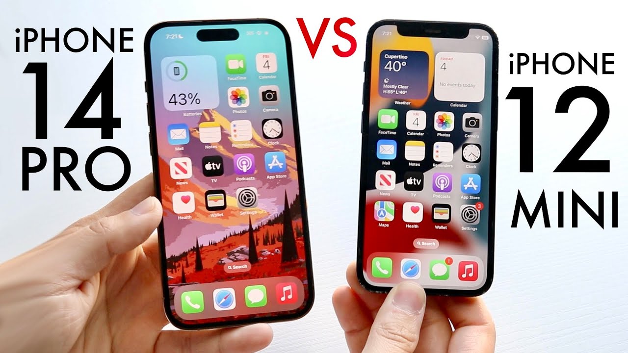 iPhone 14 Pro против iPhone 12 Mini! (Сравнение) (Обзор)