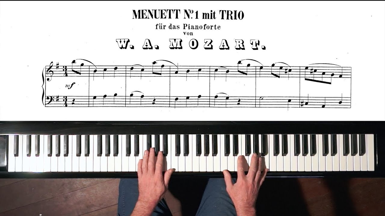 Mozart Menuet No.1 K.1 (TAKE 1) 1st Composition 5 YEARS OLD