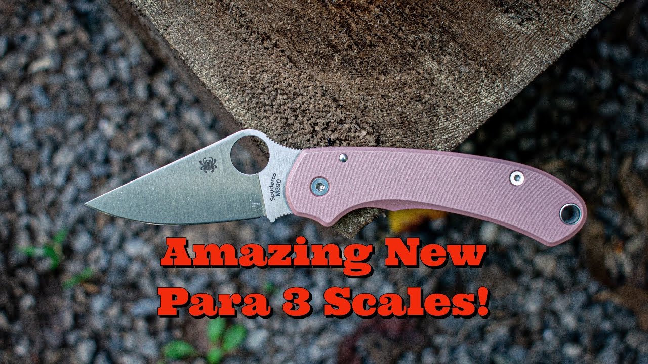 Are These the Coolest Spyderco Scales?? | AWT Para 3 Scales Unboxing