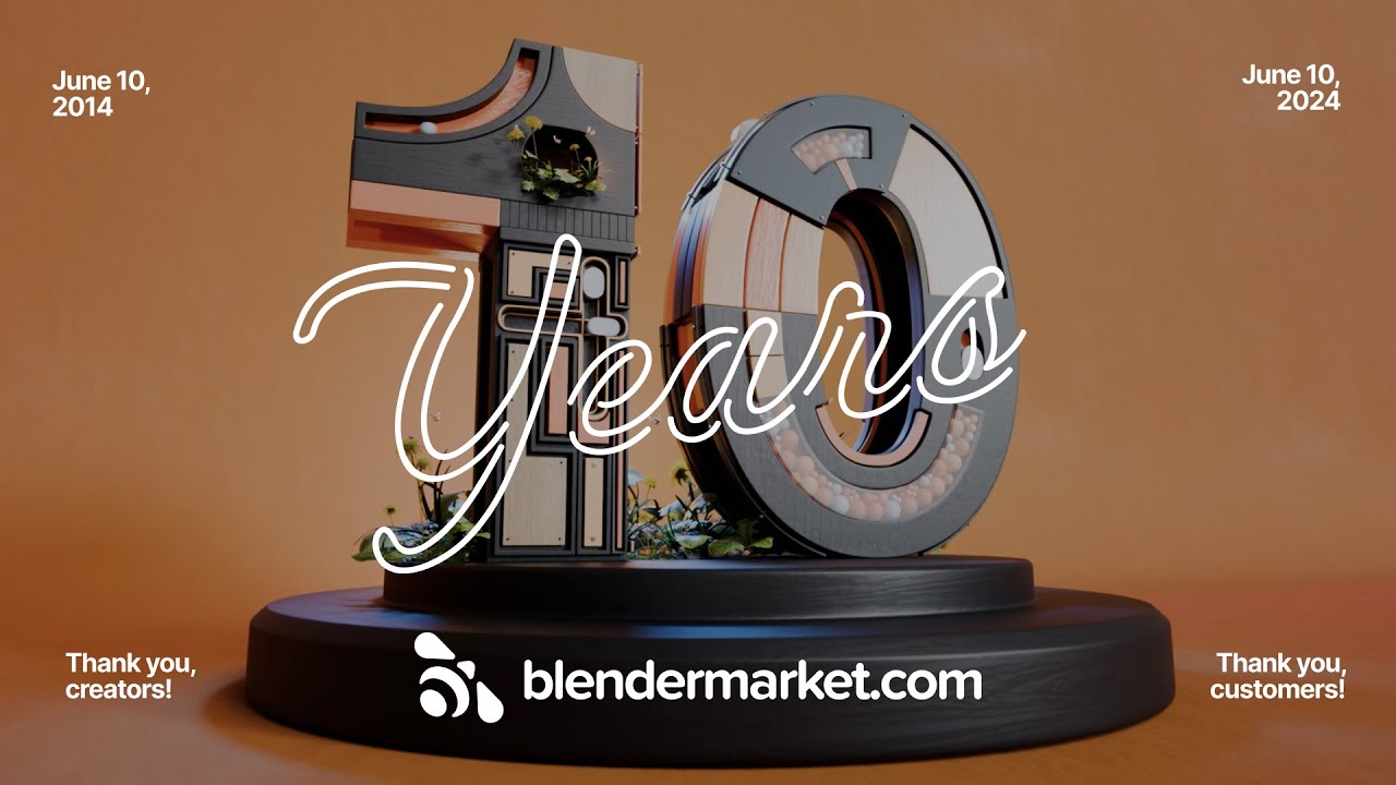 Blender Market is 10 Years Old!