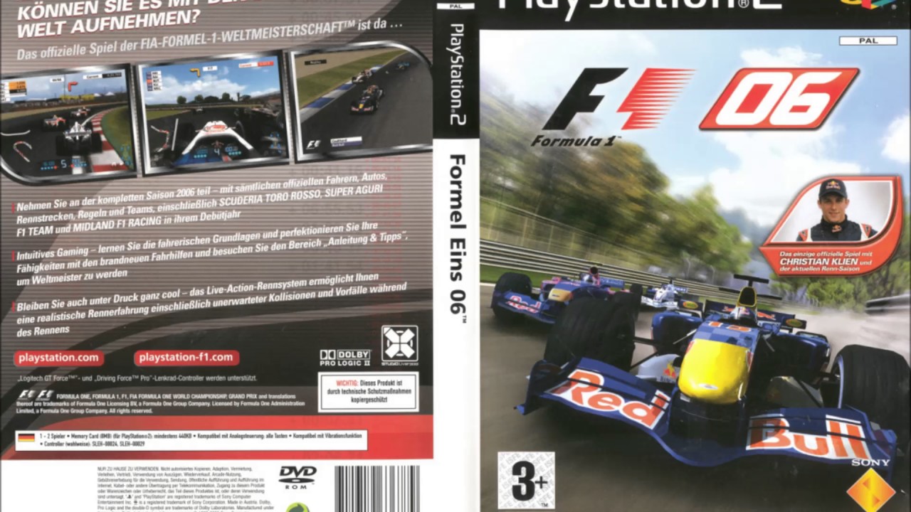 Formula One 06 PS2 - Sountrack Main Menu