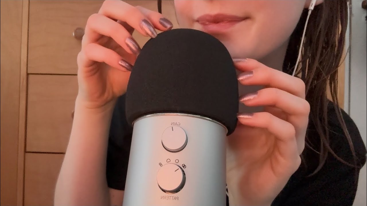 ASMR Foam Mic Scratching, Tapping, & Whispering 🦋