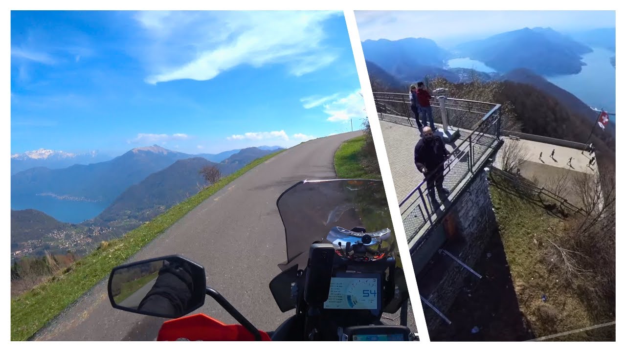 GPX PANORAMICO in MOTO Lago di Como con polenta e traghetto