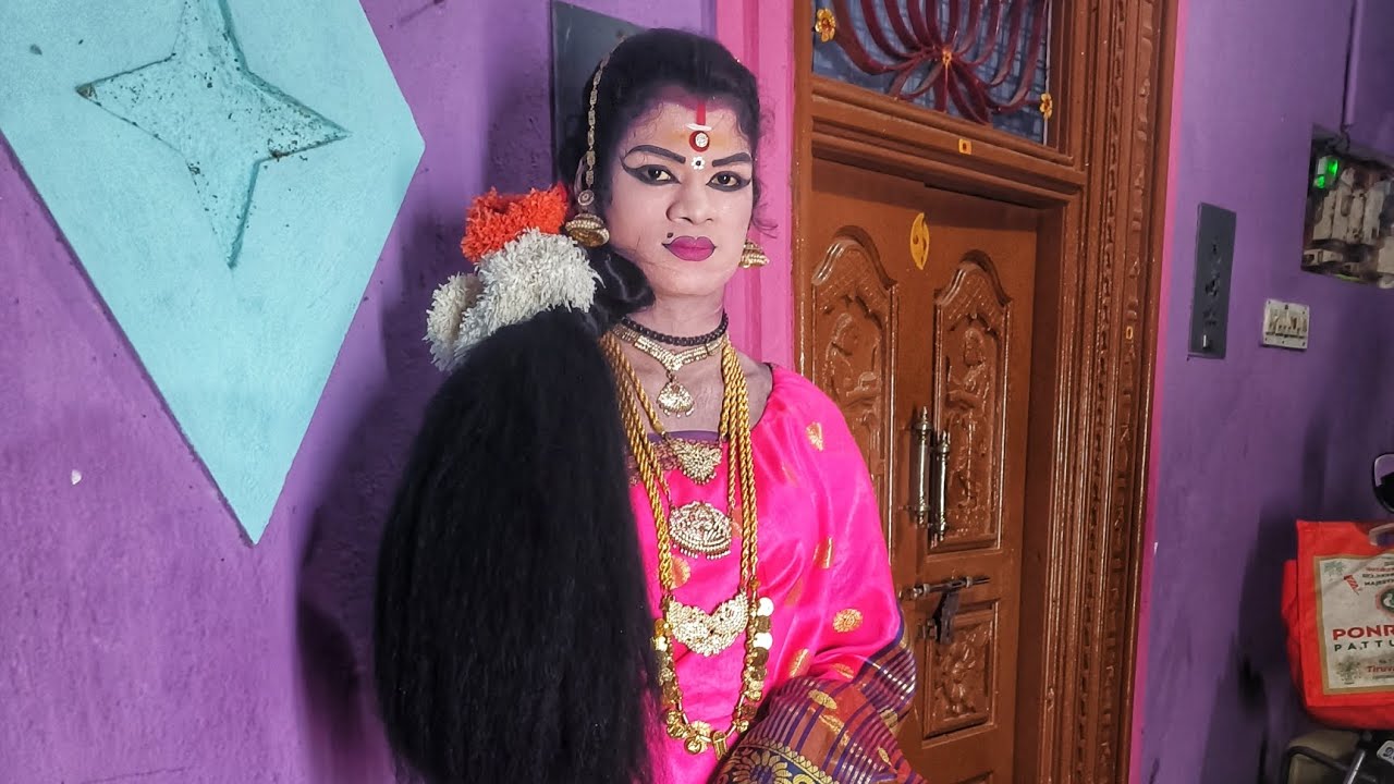 சராசந்தன்  நாடகத்தில் சிவசக்தி வேடம் அண்டம்பள்ளம் சதிஷ்.........