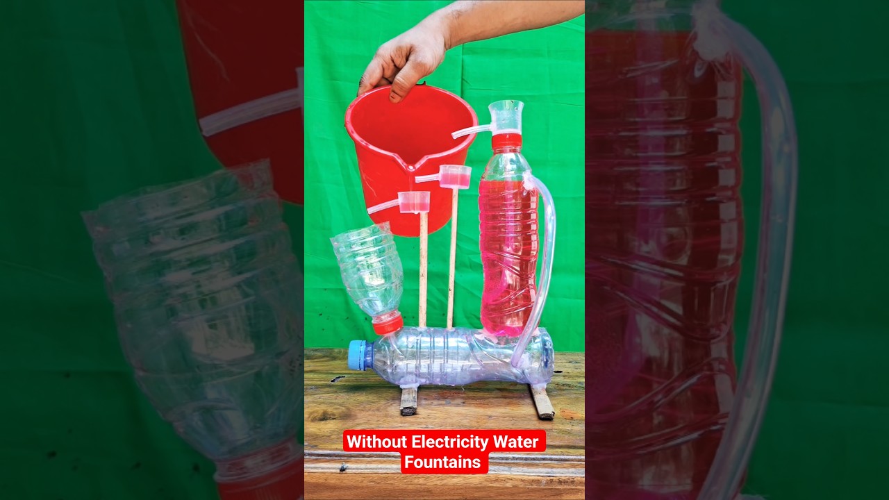 Amazing Water Fountain Using Red Colour #shorts #creative #experiment