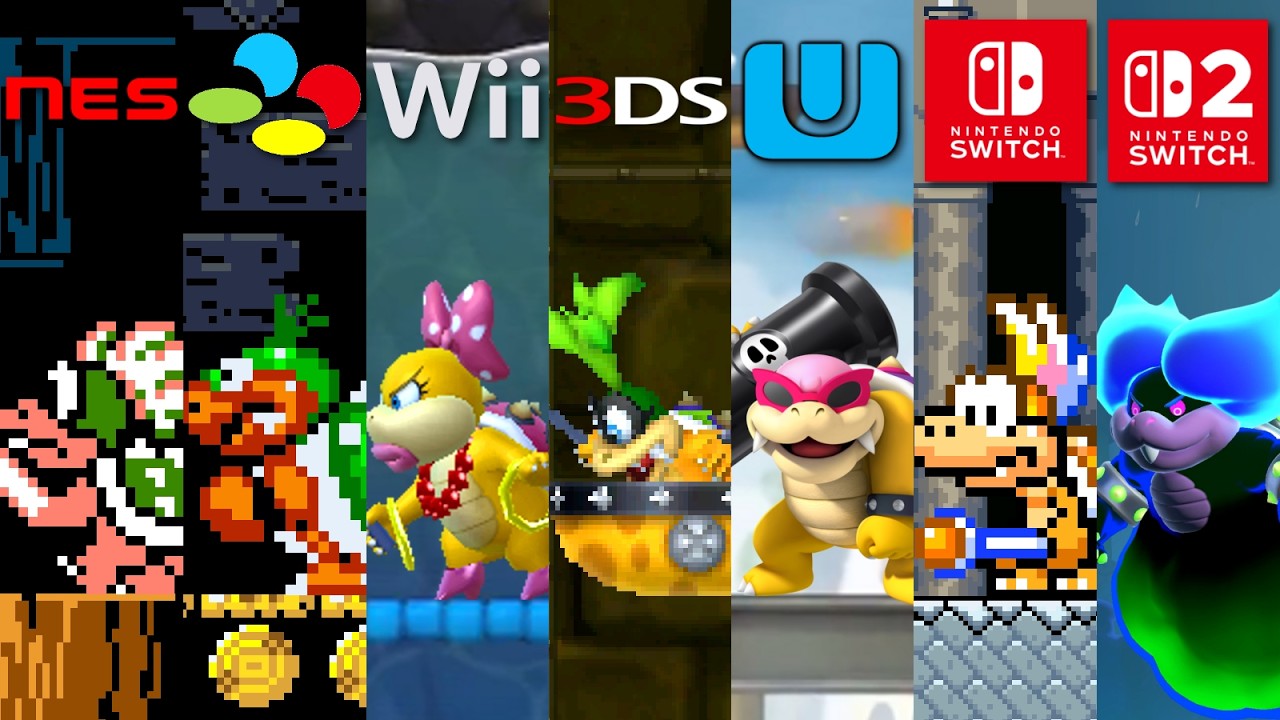 Evolution of Koopaling Battles in Super Mario Games (1988 - 2026)