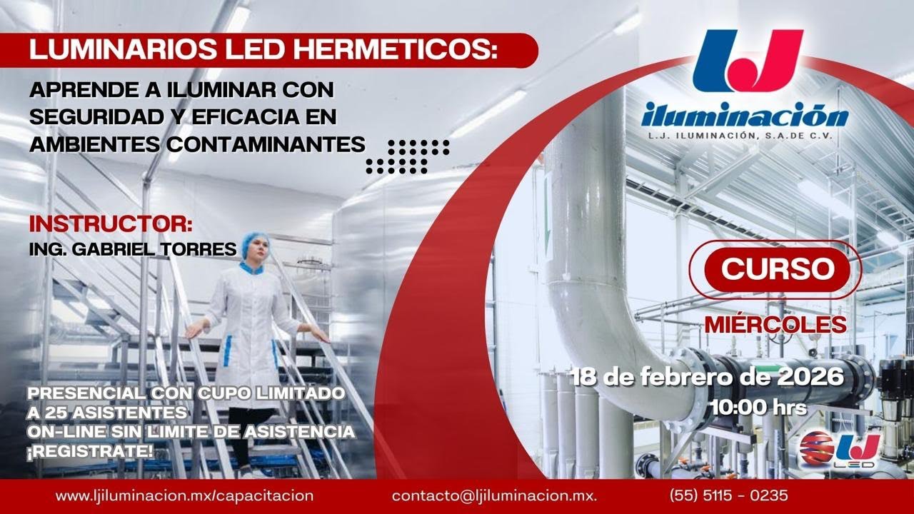 Luminarios LED herméticos: