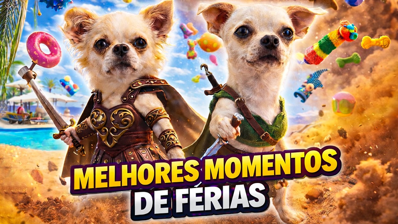 OS MELHORES MOMENTOS DAS NOSSAS FÉRIAS! ☀️🐶