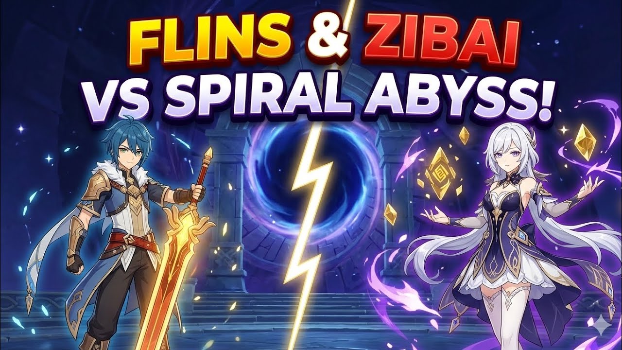 Flins and zibai vs spiral abyss ⚡