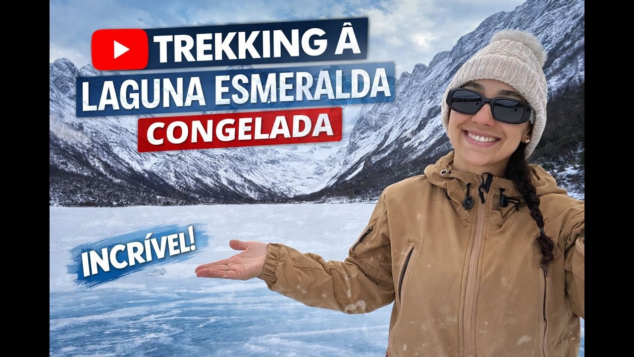 LAGUNA ESMERALDA CONGELADA?! ❄️ O trekking mais incrível do inverno na Patagônia Argentina