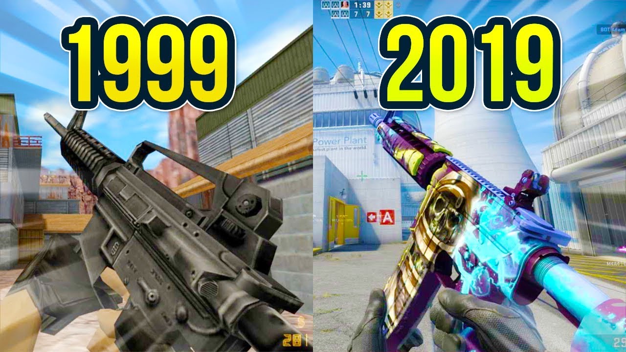 Evolution of Counter Strike on Nuke Map 1999 - 2019