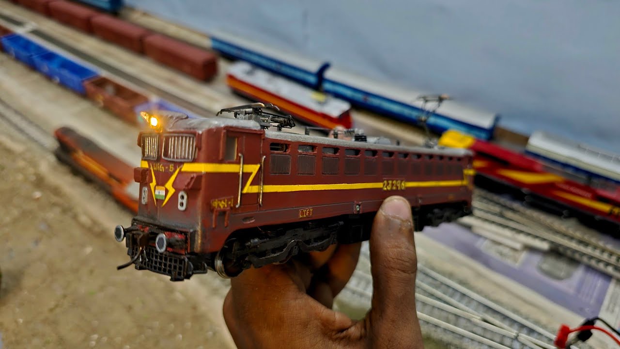 WAG-5 Locomotive (Ho Scale Model) #23296 ● Made by @ak-miniatureworld● Parallel race with Wap-4