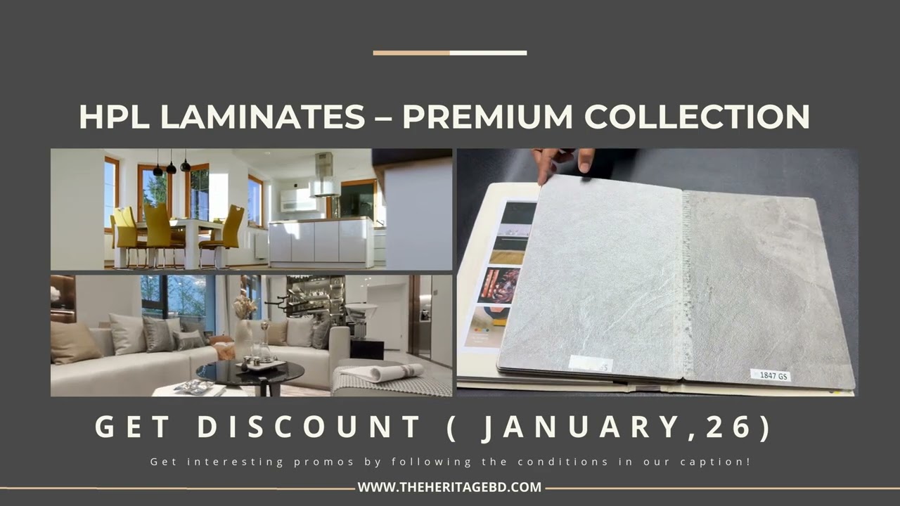 Premium HPL Laminates by Heritage Express 🔥High Pressure Laminates – strong, durable and stylish.