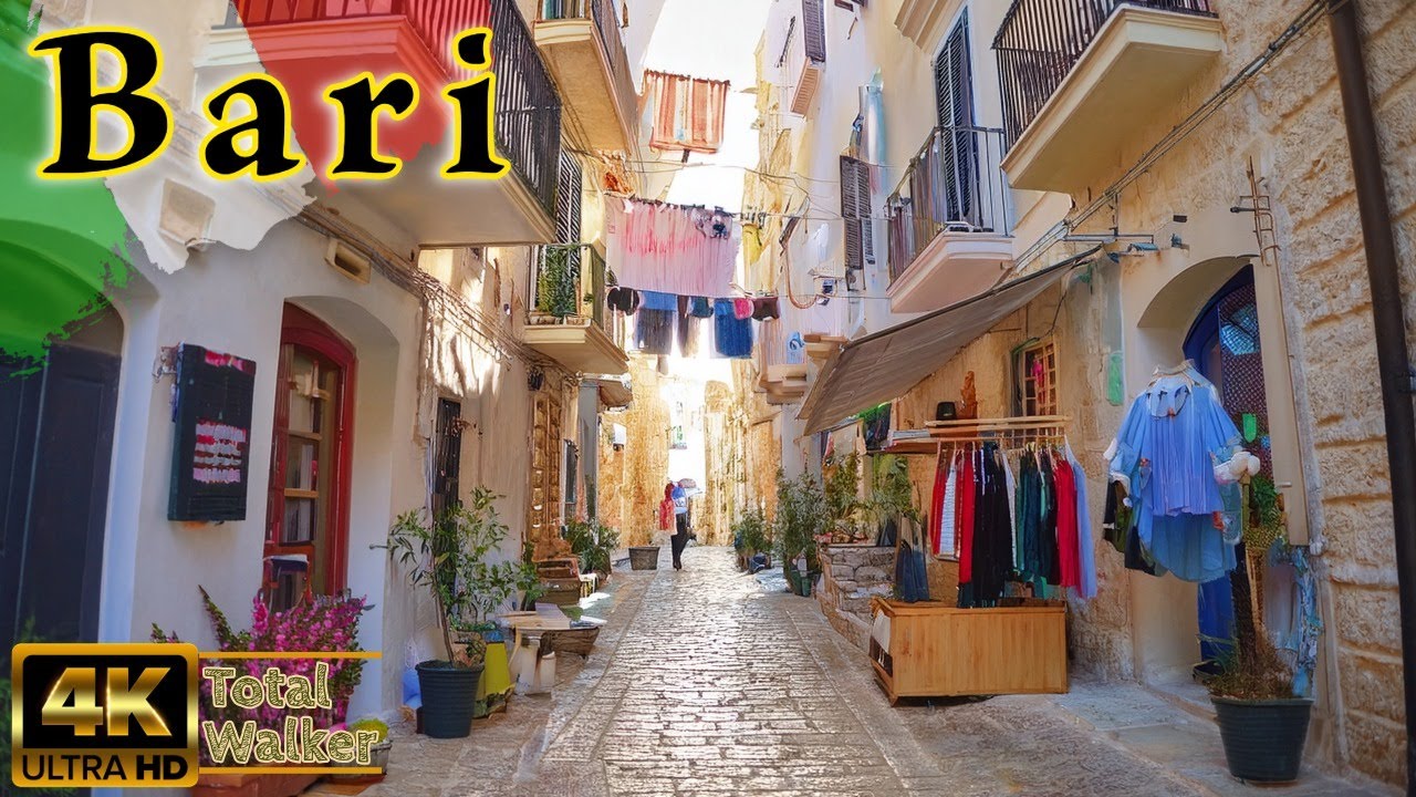 Good Morning Bari, Italy | Peaceful 4K Walk Through Puglia's Coastal City