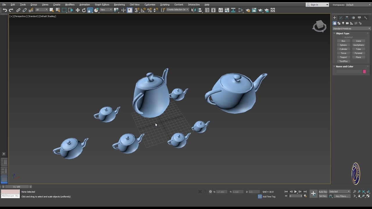 3D MAX Start. 4-dars.  Copy, mirror, align, geometriyalar