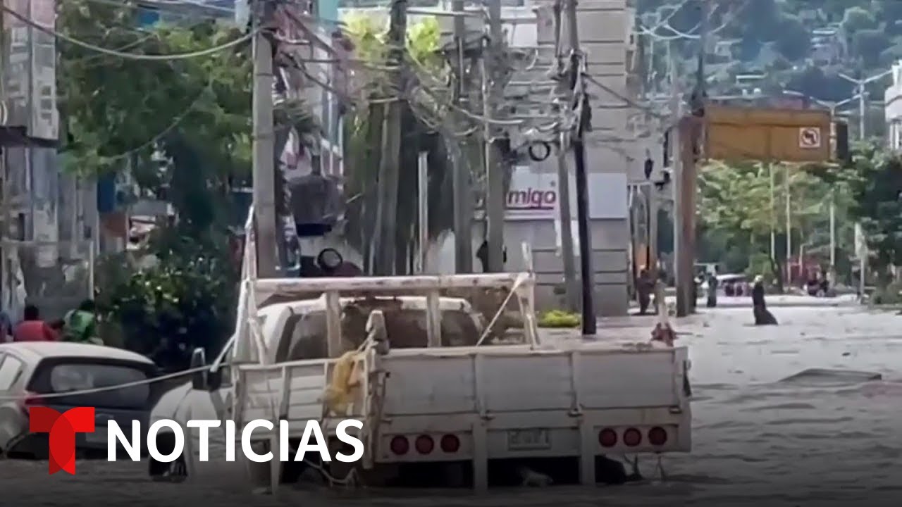 Las lluvias y las inundaciones dejan un escenario de desastre en M&eacute;xico | Noticias Telemundo