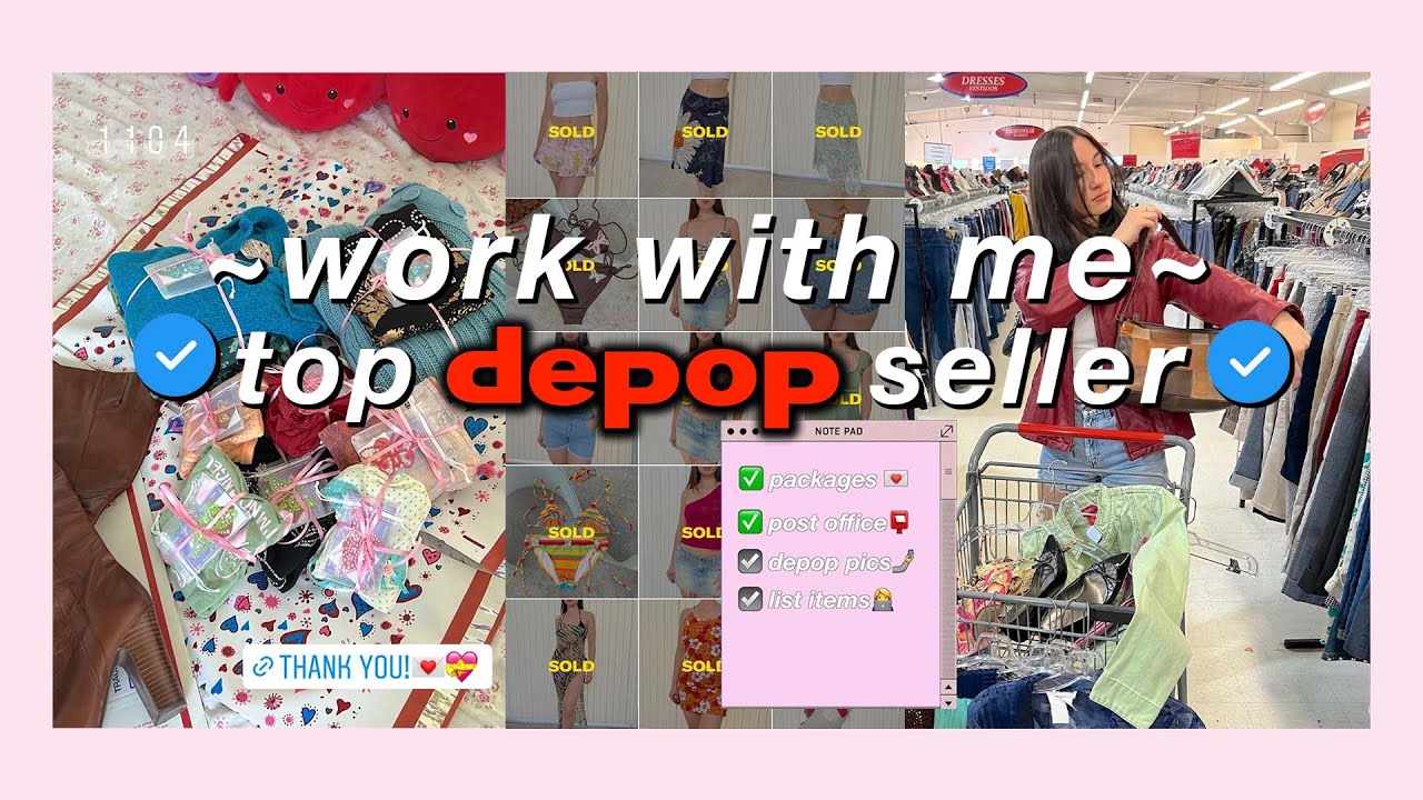 WORK WITH ME | FULL TIME TOP DEPOP SELLER 🍒👩‍💻