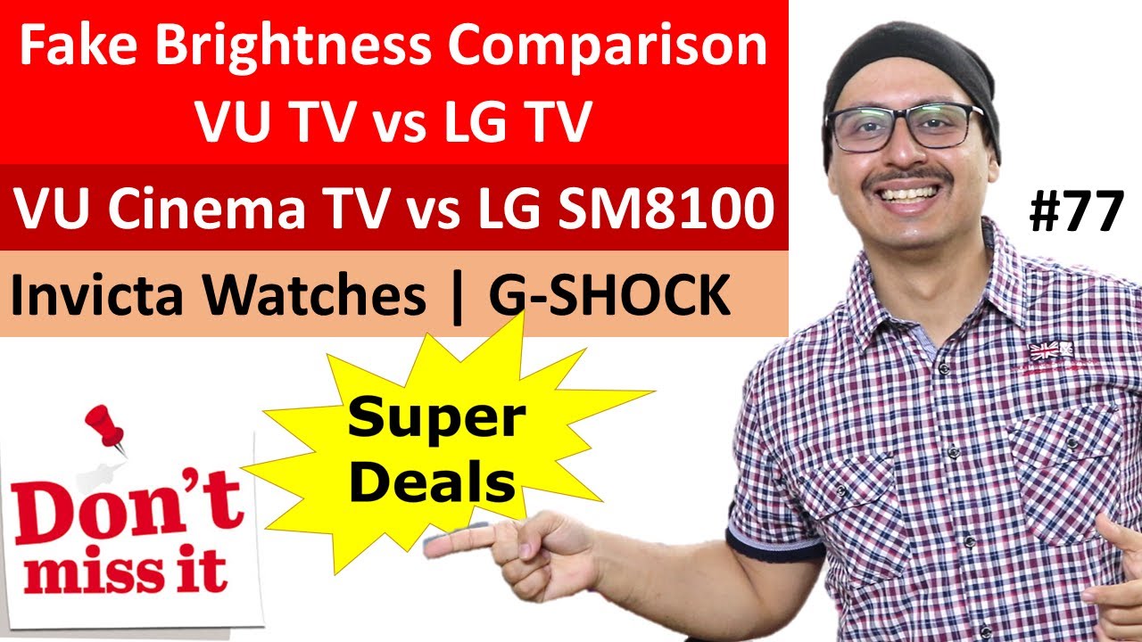 VU Cinema TV vs LG TV Unfair Comparison | Invicta Watches | TV Viewing Distance ...Super Deals