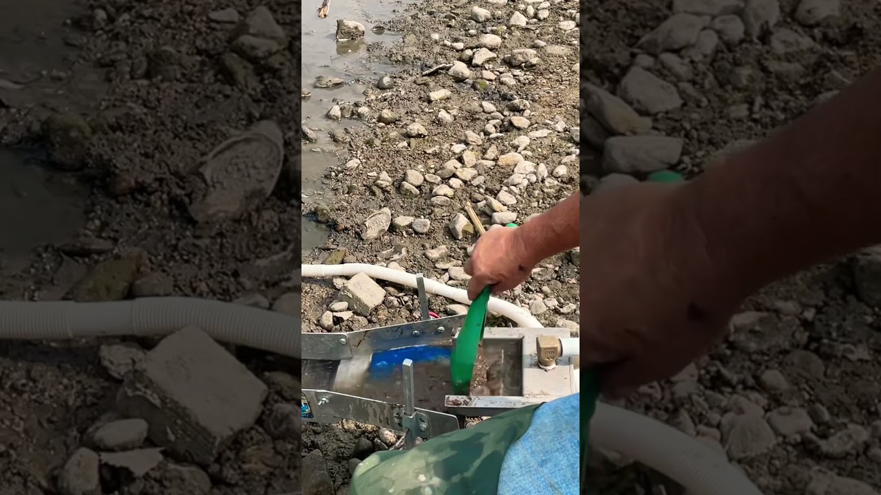 Working Gravels four Placer Gold  #mining
