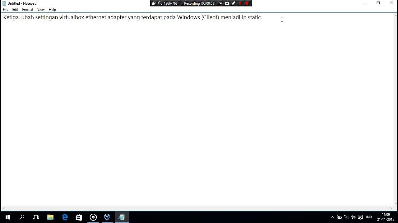 Tutorial Konfigurasi Peer To Peer (IP Address Static)