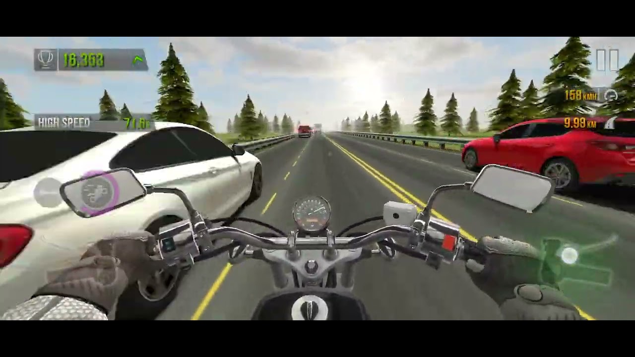 قيادة مجنونة وسط الزحام في Traffic Rider 😱