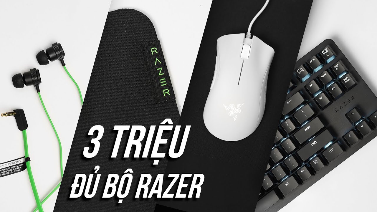 Thử th&aacute;ch sắm FULL GEAR Razer chỉ với 3 Triệu!?