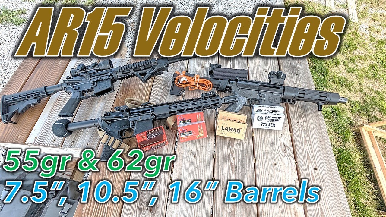 AR-15 Velocities:  7.5