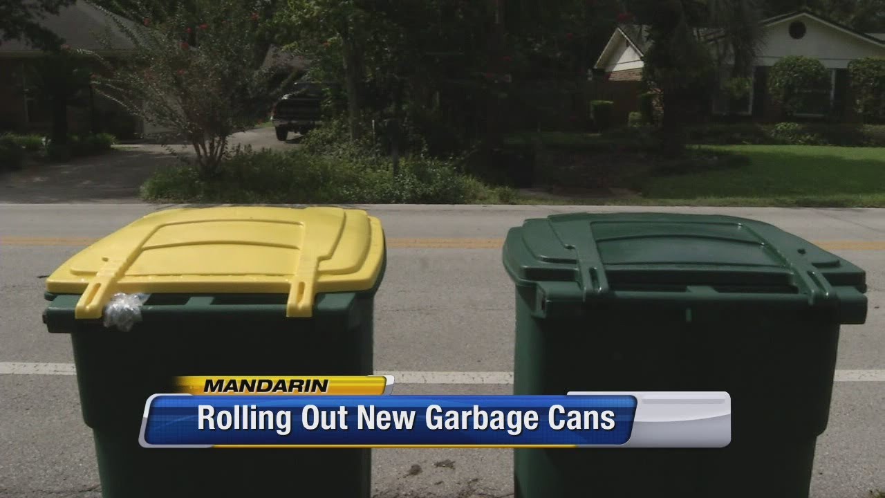 New garbage cans