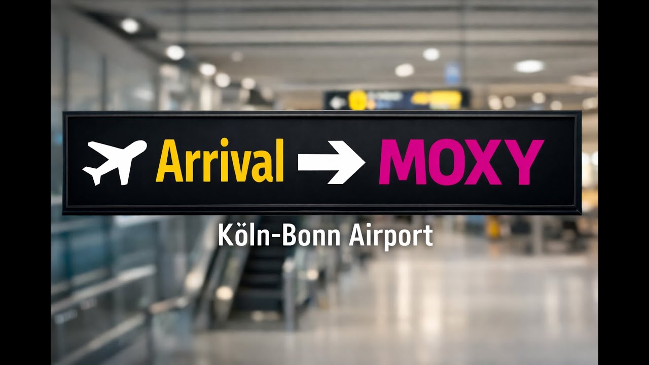 Cologne Bonn Airport Arrival ➜ Moxy Airport Hotel | Easy Walking Route