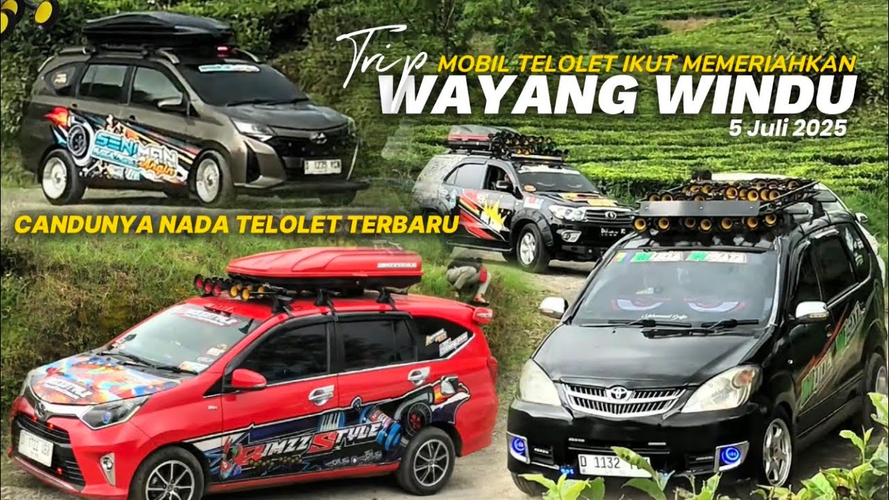 MERIAH MOBIL TELOLET IKUT MERAMAIKAN TRIP WAYANG WINDU 5 JULI 2025