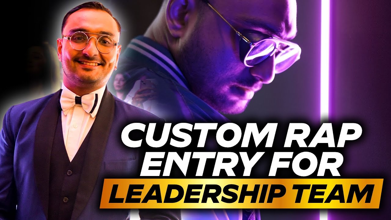 Unique Concept - Custom Rap Entry for Leadership Team - Sunlife | Corporate event India