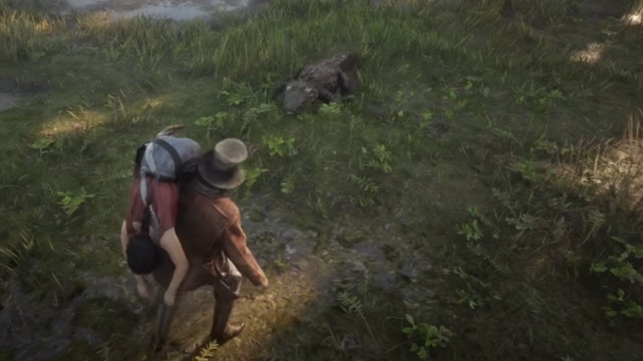 Alligator Attack! 🐊 (Red Dead Online Best Bits) | Hat Films Clips