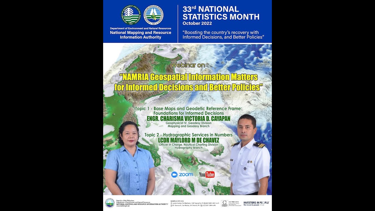 NAMRIA Geospatial Information Matters for Informed Decisions and Better Policies Webinar