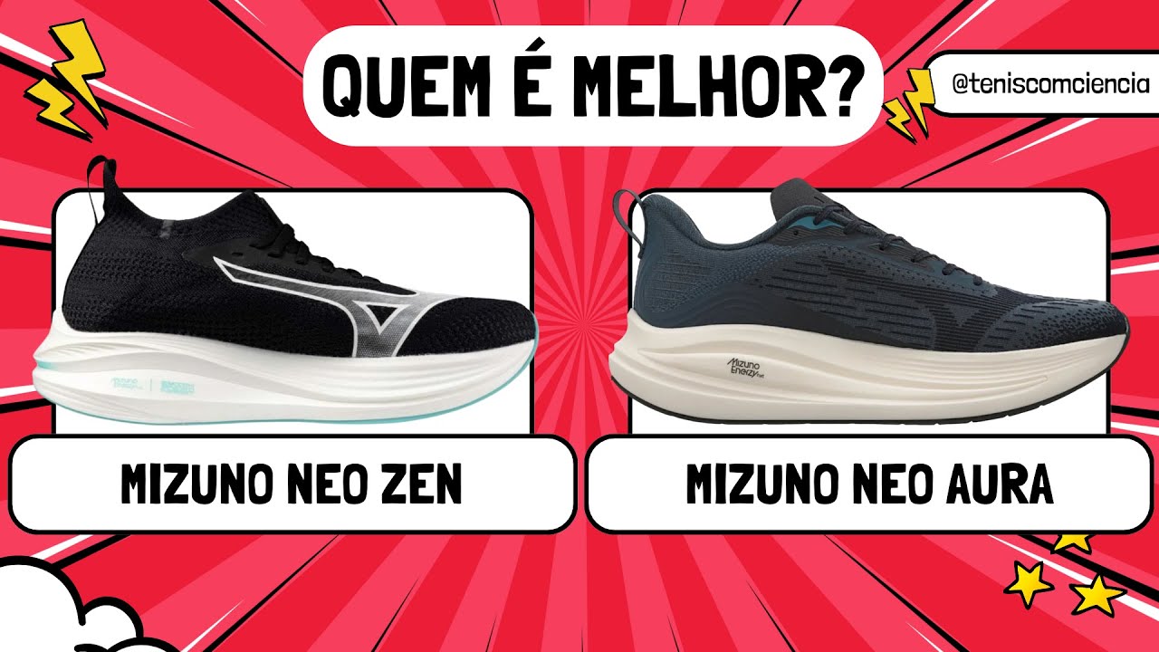 Conforto e versatilidade! Mas qual vale mais a pena? Mizuno Neo Aura ou Mizuno Neo Zen