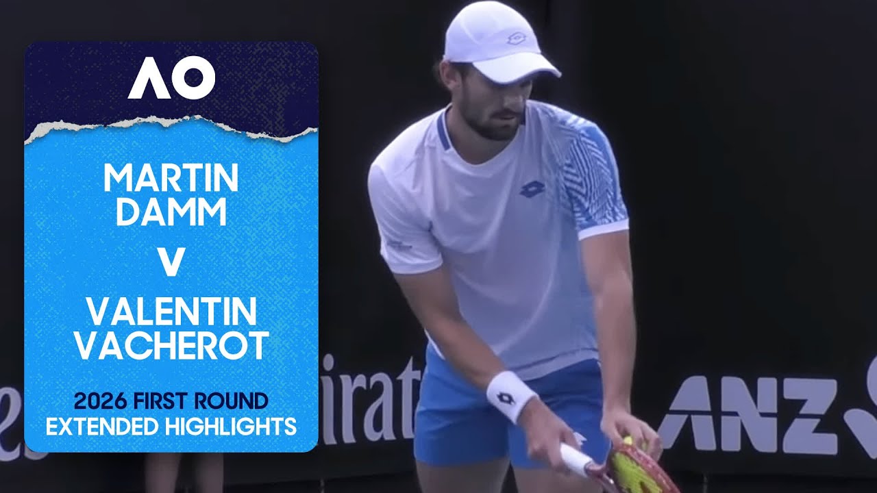 Martin Damm v Valentin Vacherot Extended Highlights | Australian Open 2026 First Round