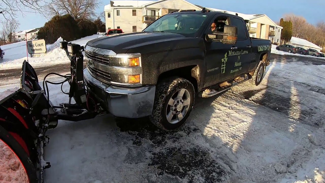 Clean up at the apartments (more snow plowing)