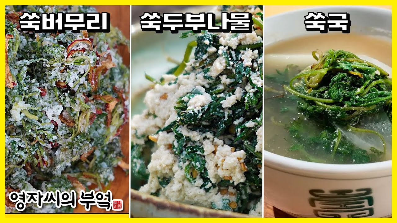 봄의 전령 쑥 요리 TOP3✔️ [쑥버무리, 쑥국, 쑥두부나물]