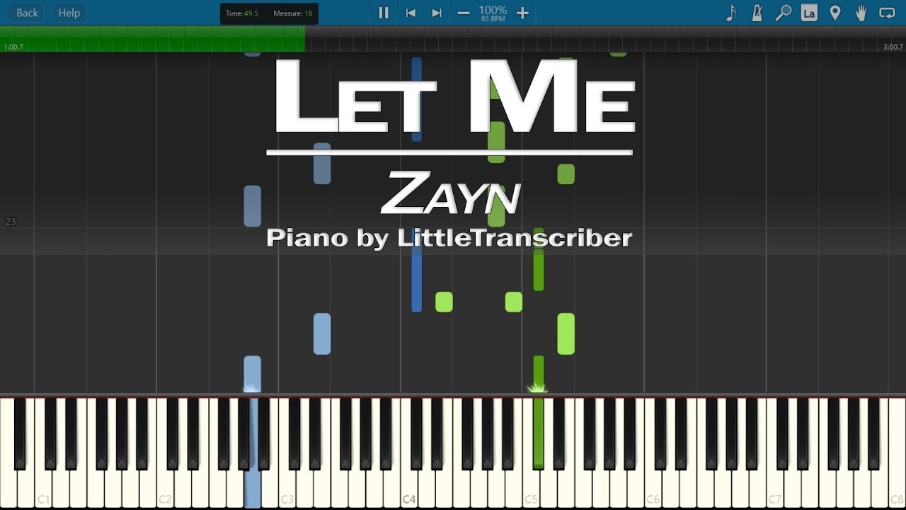 ZAYN - Let Me (Piano Cover) by LittleTranscriber
