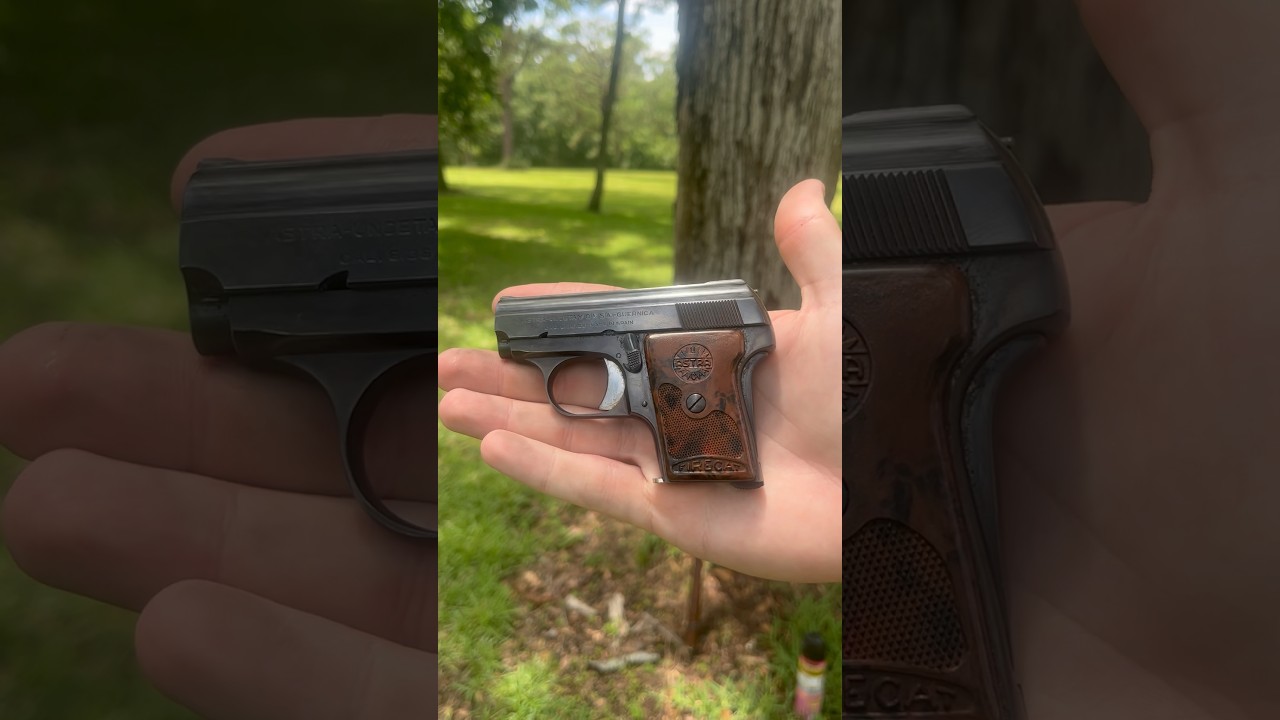 Shooting my astra firecat in .25 acp on my birthday 🎂❤️ #24yrsold #25acp #favoritegun