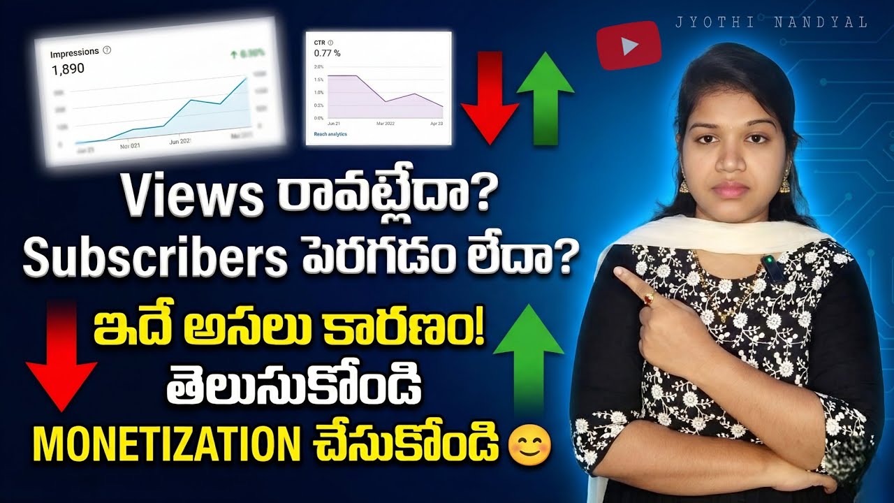 Views & Subscribers రావడం లేదా? 🛑 అసలు కారణం ఇదే! | YouTube Logic Explained in Telugu