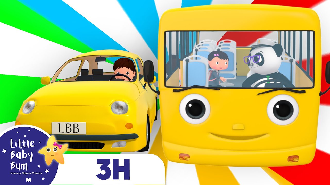 [3H LOOP] Wheels On The Bus | 3D Vehicle |🚌Wheels on the BUS Songs! 🚌 Nursery Rhymes for Kids
