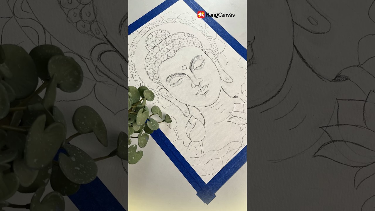 Shree Gautam Buddha Drawing &hearts;️ Buddha drawing #shorts #shortsfeed #youtubeshorts #ytshorts #drawing