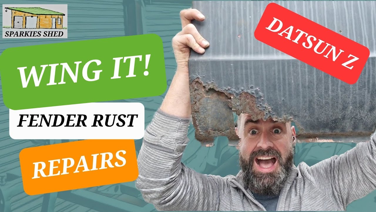 Datsun Z. Fender/Wing Rust Repairs. Salvaging Space Plate. 240Z 260Z 280Z