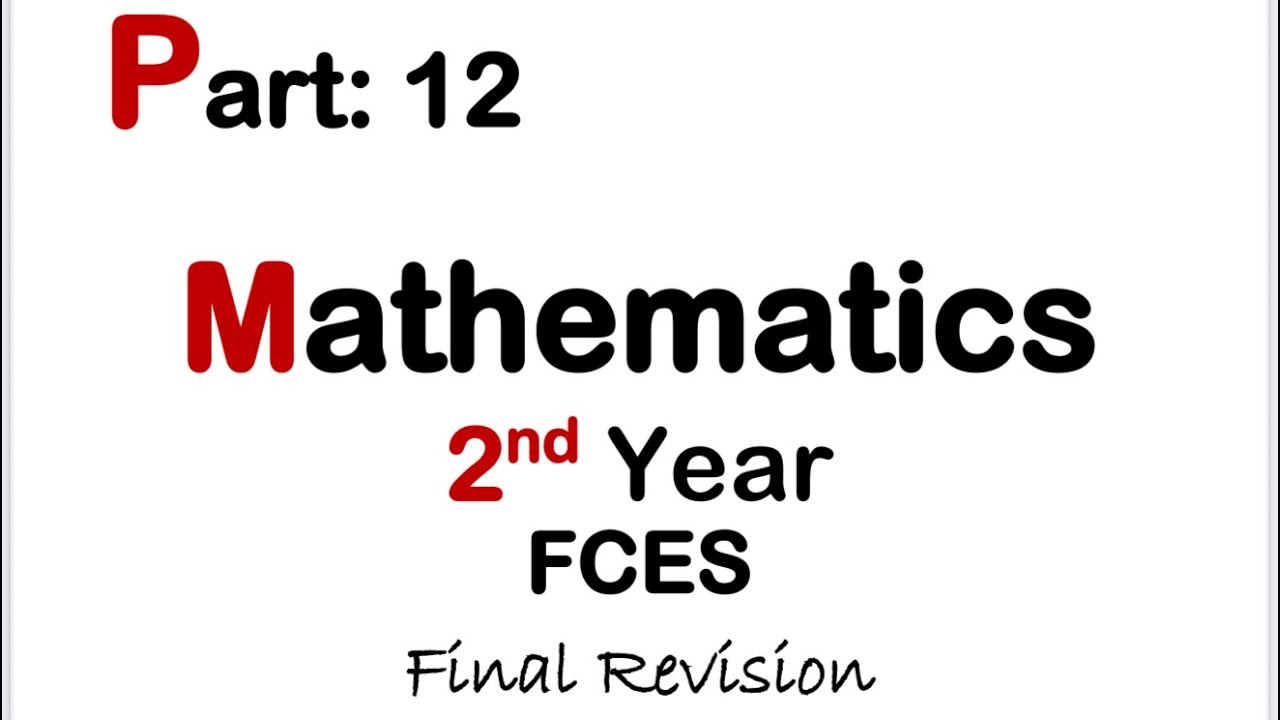 Final - Revision - Video: 1