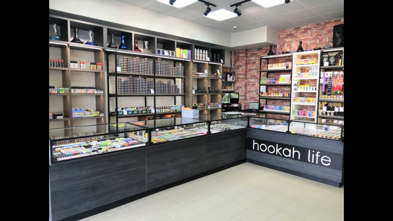 Торговое оборудование для магазина кальянов и вейпов Hookah Life