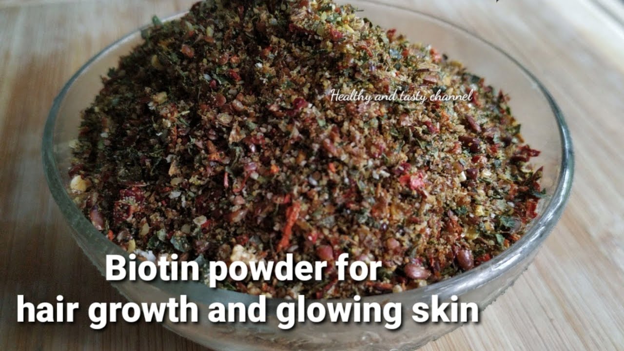 Real - Biotin powder for hair growth and glowing skin - biotin powder at home