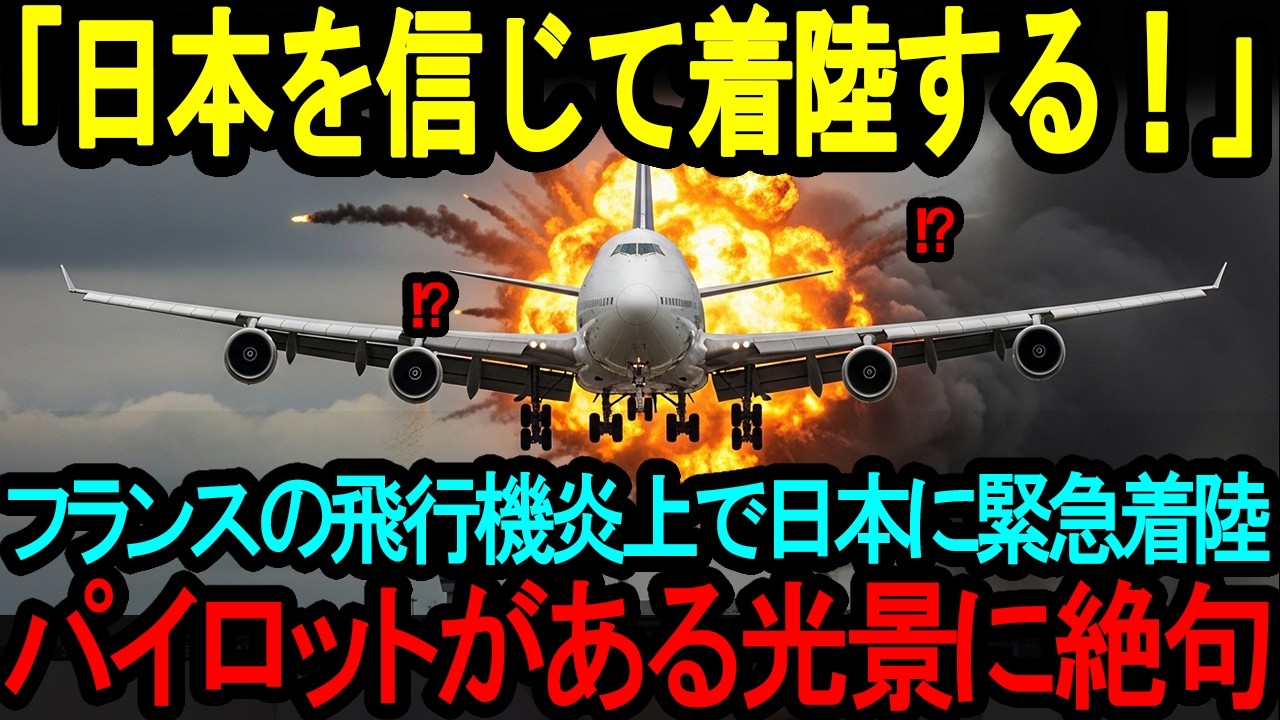 【海外の反応】「日本を信じて着陸する！」フランス人機長が羽田空港に緊急着陸、管制室に導かれた直後にコックピットで起きた変化に世界が驚愕