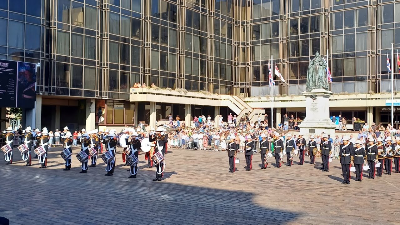 Royal Marines School of Music Beating Retreat 2025 - Portsmouth Guildhall