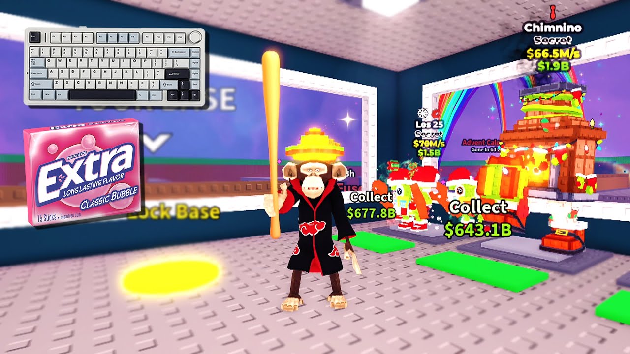 ASMR Roblox | Укради мозги [Злоупотребление админом] (Жевательная резинка, шепот и звуки клавиатуры)
