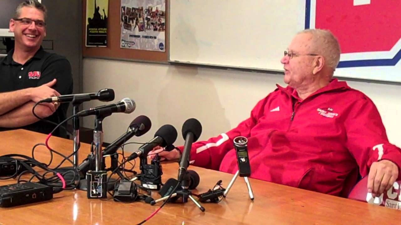 SJU Head Football Coach John Gagliardi's Retirement Press Conference - Part 2